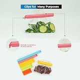 HASSULE 16 Pcs Food Bag Clips 4 Sizes & Colors - Keep Food Fresh view 8