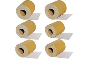 Total 30 Yards 2-3/4" Wide PSA Continuous Roll Kit - 80, 120, 180, 220, 320, 400 Grit Longboard Sandpaper, Self Adhesive Stic