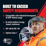 JSP EVOGUARD C1 Industrial Visor Face Shield Clear Eye Protection EN 166 EN 172 view 3