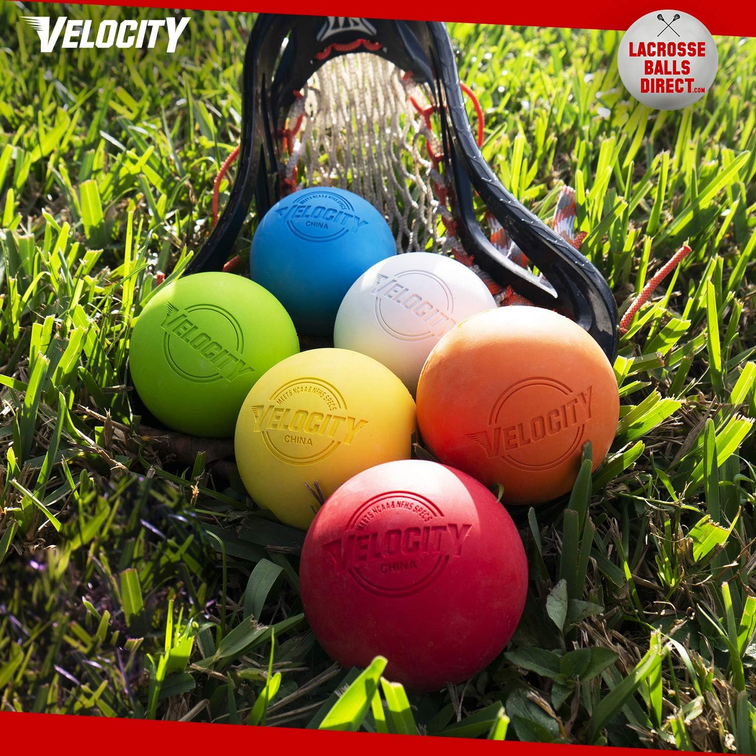 Velocity Lacrosse Balls – Official Sized NFHS, SEI, and NCAA Approved - Meets NOCSAE Standard | Approved Competition Colors and Single or Bulk Sizing Available. : Sports & Outdoors