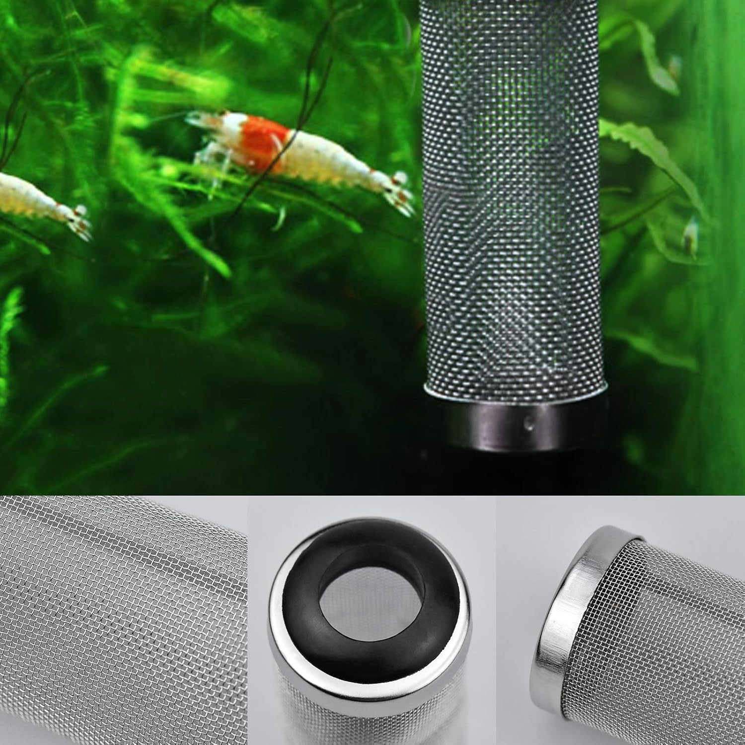 ZHENA 2 Pcs Aquarium Intake Strainer Net Filter Guard 16mm Aquarium