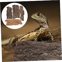 MARMERDO 4pcs Reptile Bark Decoration Reptile