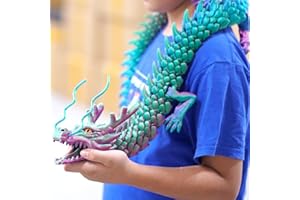 GENERIC 47.3inch Super Large 3D Printed Dragon Models,Flexible Joint Animal lacertid Figurines, 3D Printing Stuff Cheap,Stress Relief, Fidget restlessness, ADHD Toys, Surprise Fantasy Gifts (47.3inch)