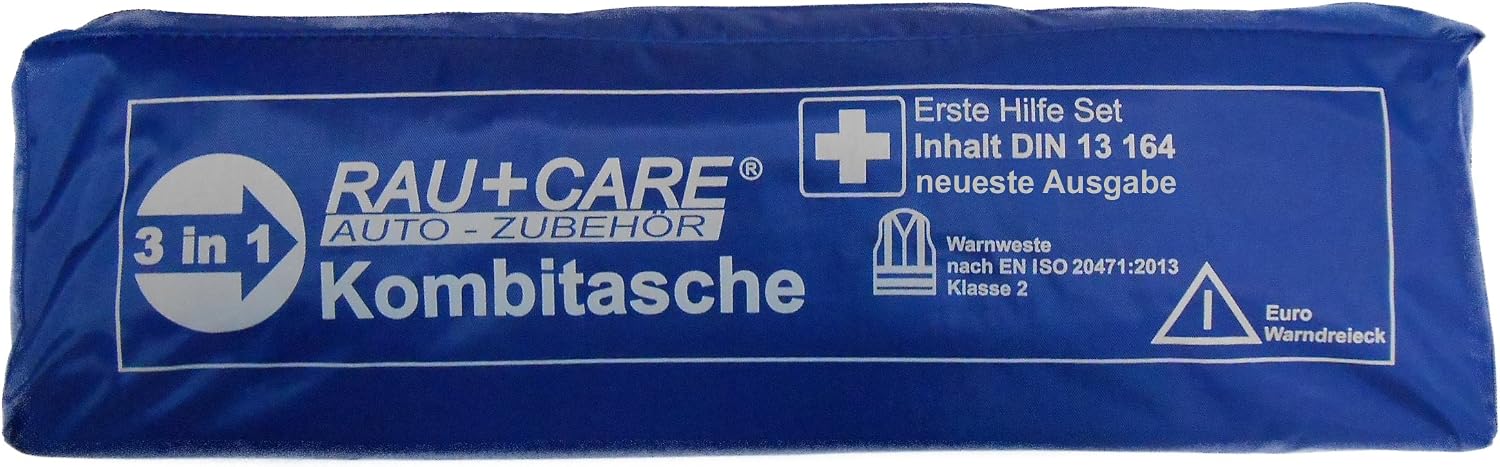 RAU Trio Erste-Hilfe-Tasche Fürs Auto 2024 – Nach DIN 13164 (neueste Ausgabe), Komplett Ausgestattet RAU Trio Erste-Hilfe-Tasche Fürs Auto 2024 – Nach DIN 13164 (neueste Ausgabe), Komplett Ausgestattet
