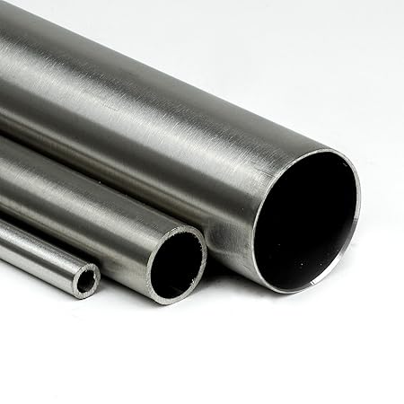 Edelstahl Rundrohr V2A Ø 15x1,5mm - K240 - Länge 1400mm / 140cm auf Zuschnitt