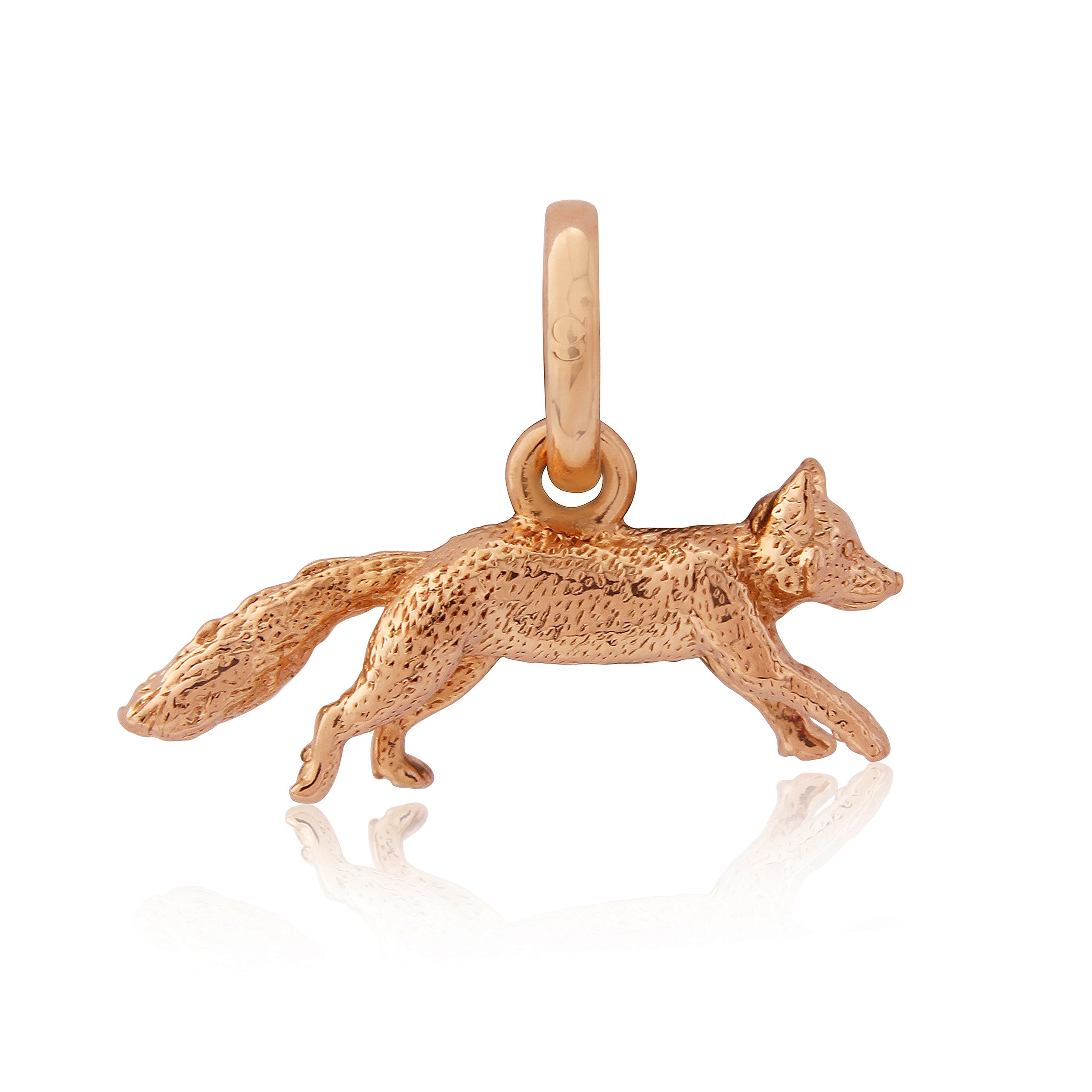 Gemma J Rose Gold Vermeil British Fox Charm Pendant for Bracelet/Necklace – from the Country Collection