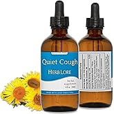 Herb Lore Quiet Cough Tincture - Mullein Leaf Drops for Lungs - Soothes Dry & Productive Coughs - 4 fl oz