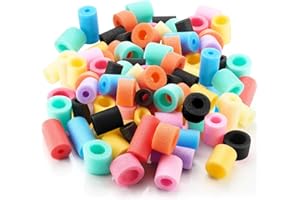 Frienda 50 Pcs Pool Noodles Bits Multicolor Craft Small Size Versatile Mixed Floating Pool Noodles Foam Rope Tube for Play or DIY Craft Multipurpose (Mixed Sizes,Regular Colors)