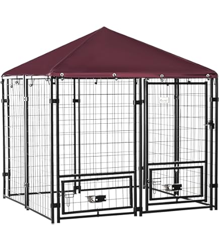 Outside Dog Kennel Midwest Chain Link Portable Kennel, Includes A