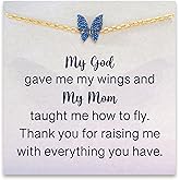 STORYJEWELLERY Mom Bracelet, Gifts for Mom, Butterfly Bracelet for Women, Moms Birthday Gifts, Mother Jewelry, Presents for Mother