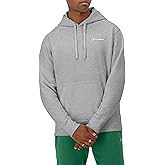 Champion mens Pullover Fleece Hoodie, Standard Fit, Midweight, C Logo, Available in Regular and Big & Tall