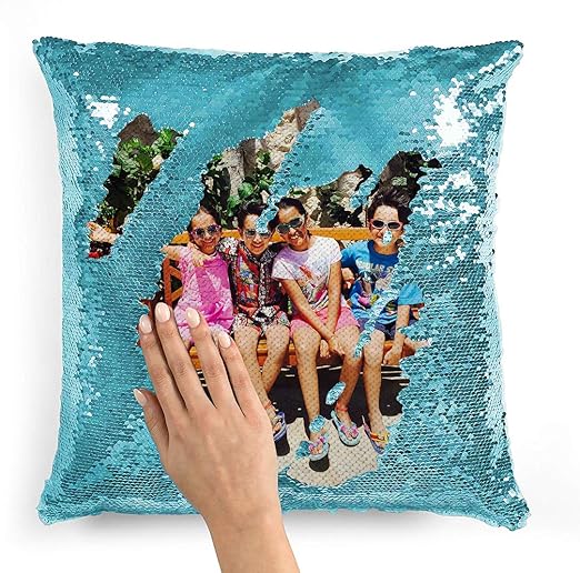 Amazon Com Custom Personalized Flip Reversible Sequin Pillow