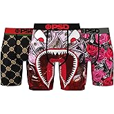 PSD Underwear Men's Rich Ruby Boxer Brief 3 Pack, Multi, M