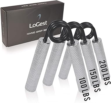 Amazon Logest ハンドグリップセット グリップ強化 ハンドエクササイザー 初心者からプロまでハンドグリッパー Logest グリップ リストトレーナー