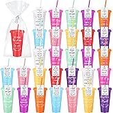 Skylety 40 Sets Valentine Christian Cups Bulk 24oz Bible Verse Plastic Tumbler with Lids Straws Religious Church Gift for Easter VBS Sunday School Party Employee Appreciation Mother (Multicolor)