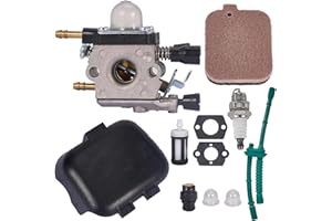 Mikatesi BG55 Carburetor 4229-120-0606 for Stihl BG45 BG46 BG55 BG65 BG85 SH55 SH85 BG55C BG55Z BG65DZ BG85C BG85DZ Leaf Blower Replaces Parts Zama C1Q-S68 C1Q-S68G with Air Filter Cover Tune Up Kit