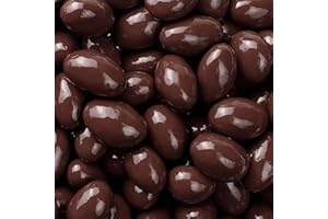 FUNTASTY Dark Chocolate Almonds - 2 Pound Bulk Pack - Whole Dry Roasted Dark Chocolate Covered Almonds - Candy for Office, Buffets, Snacking & Gifting - Classic Coated Nuts