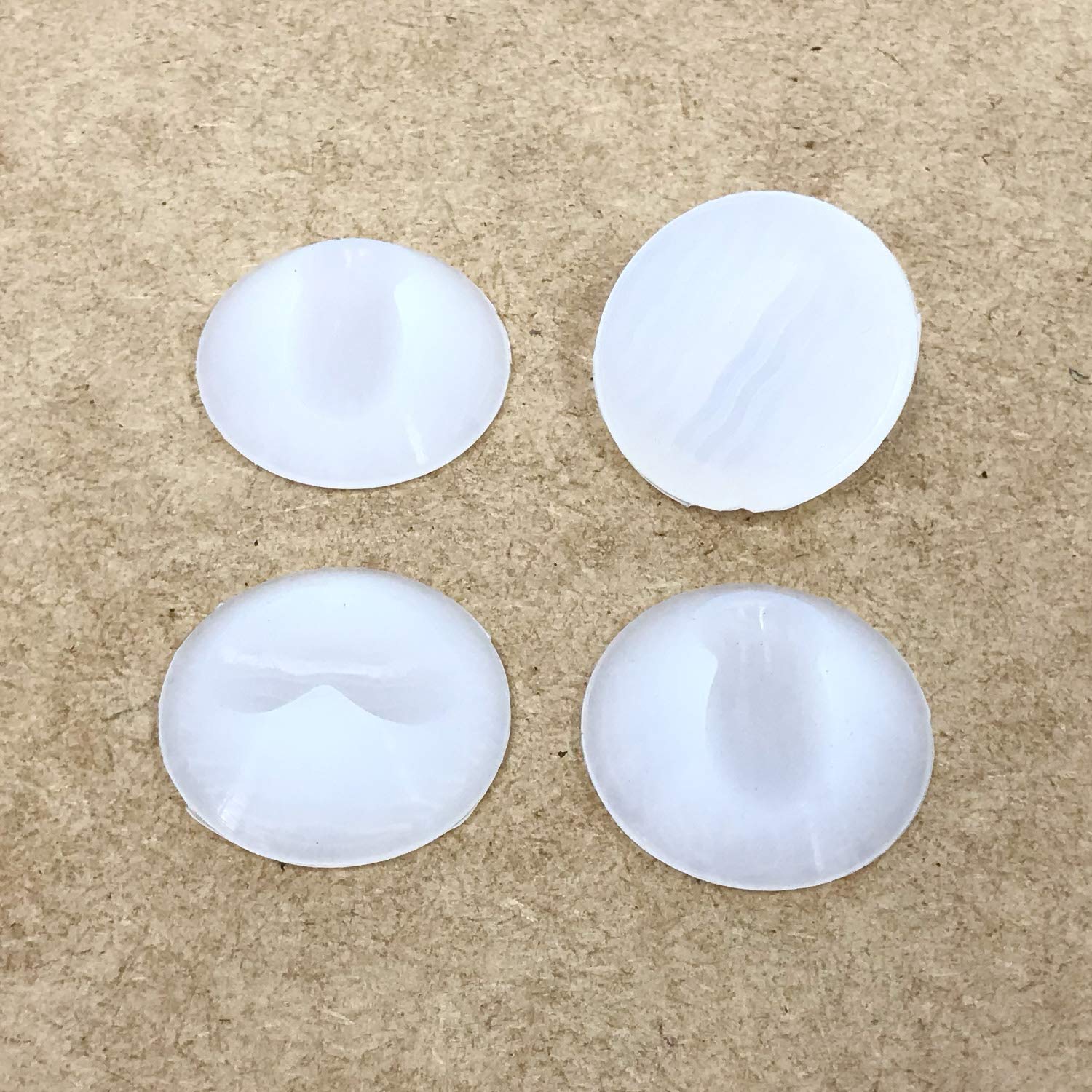 Hairpin Legs Feet Protectors - Hard Floor Friendly Non-slip Rubber Glides - Universal for 10mm and 12mm Steel Rod (4, Frost)