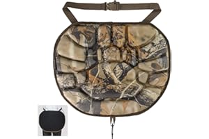 ALLBLESSED Hunting Seat- Cushion for Portable Outdoor Hunting,Fishing,Camping with Full Memory Foam Silent Lightweight,Waterp