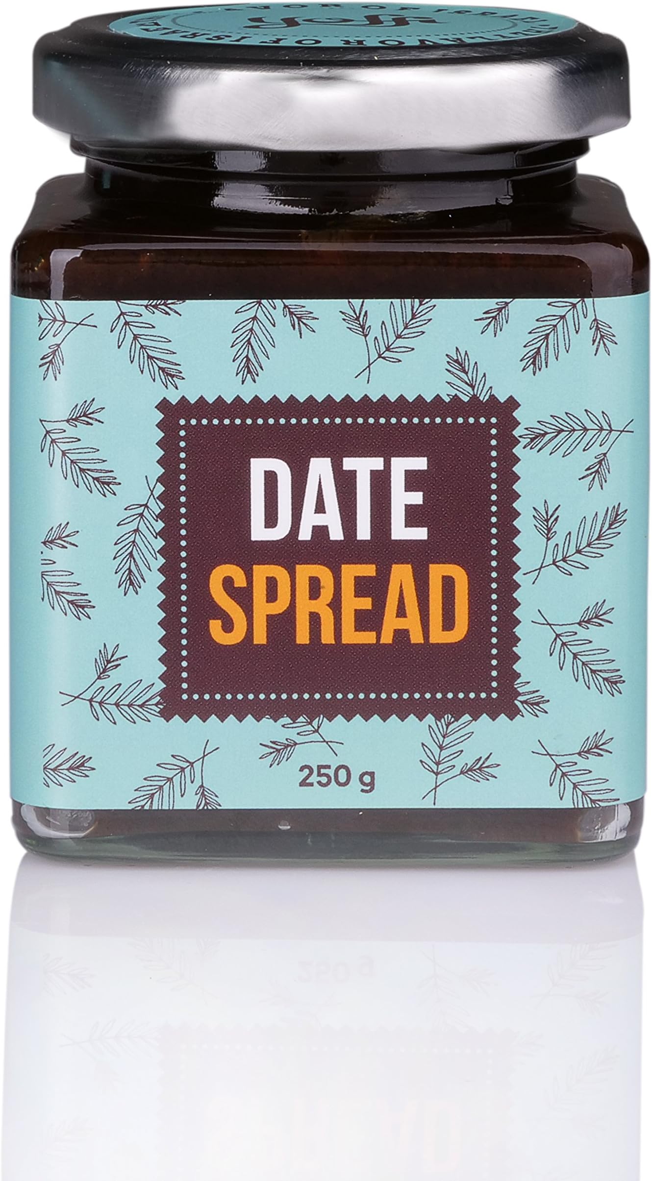 Yoffi 100% Pure and Natural Date Spread, Healthy and Natural Sweet Spread, Sugar Free Dairy Free Vegan-Friendly and Kosher Pareve (8.8 Oz)