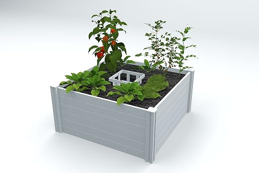Vita Keyhole Classic blanco recaudado jardín cama: Amazon.es: Jardín