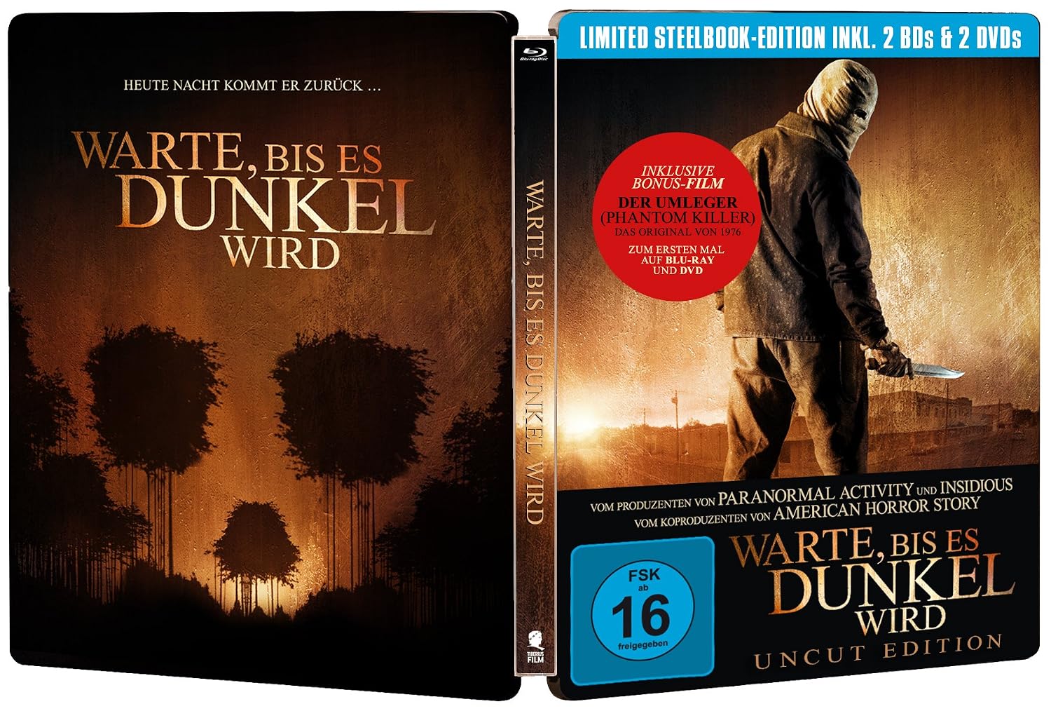 Amazon Com Warte Bis Es Dunkel Wird Uncut Steelbook Limited