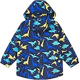 EIGIOO Boys Girls Waterproof Hooded Jackets Lightweight Soft Lining Kids Windbreaker Rain Coats