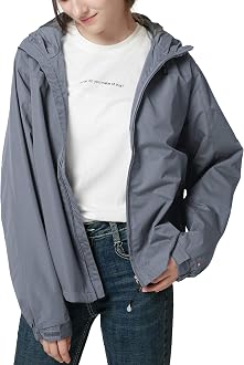 Spmor Women's Outdoor Rain Jacket 