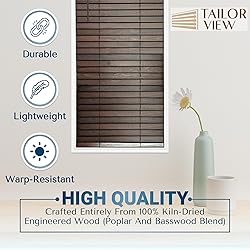 TailorView Customizable Wood Horizontal Cordless