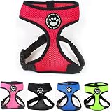 Padding Paws Dog Harness Small Red Waterproof Mesh Adjustable Buckle