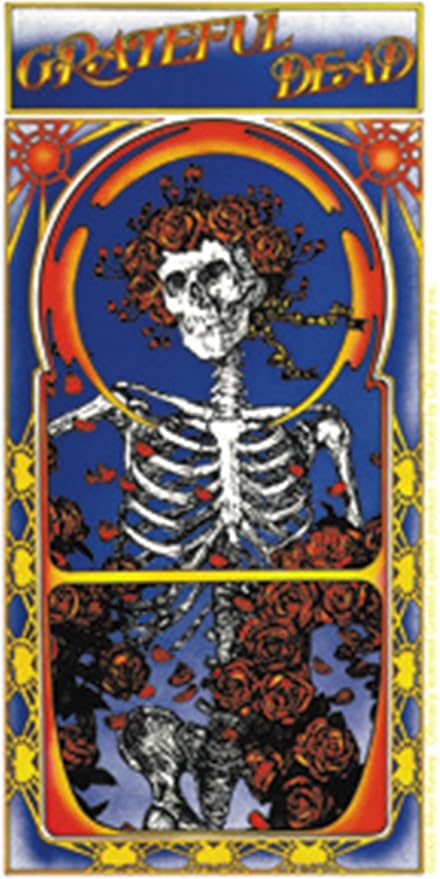 Download The Grateful Dead Skull Roses Logo Sticker