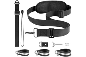 QUFA Universal Trimmer Strap shoulder strap Blower Strap for weed whackers, leaf blowers, hedge trimmers and more Sturdy, non-slip shaft clip design