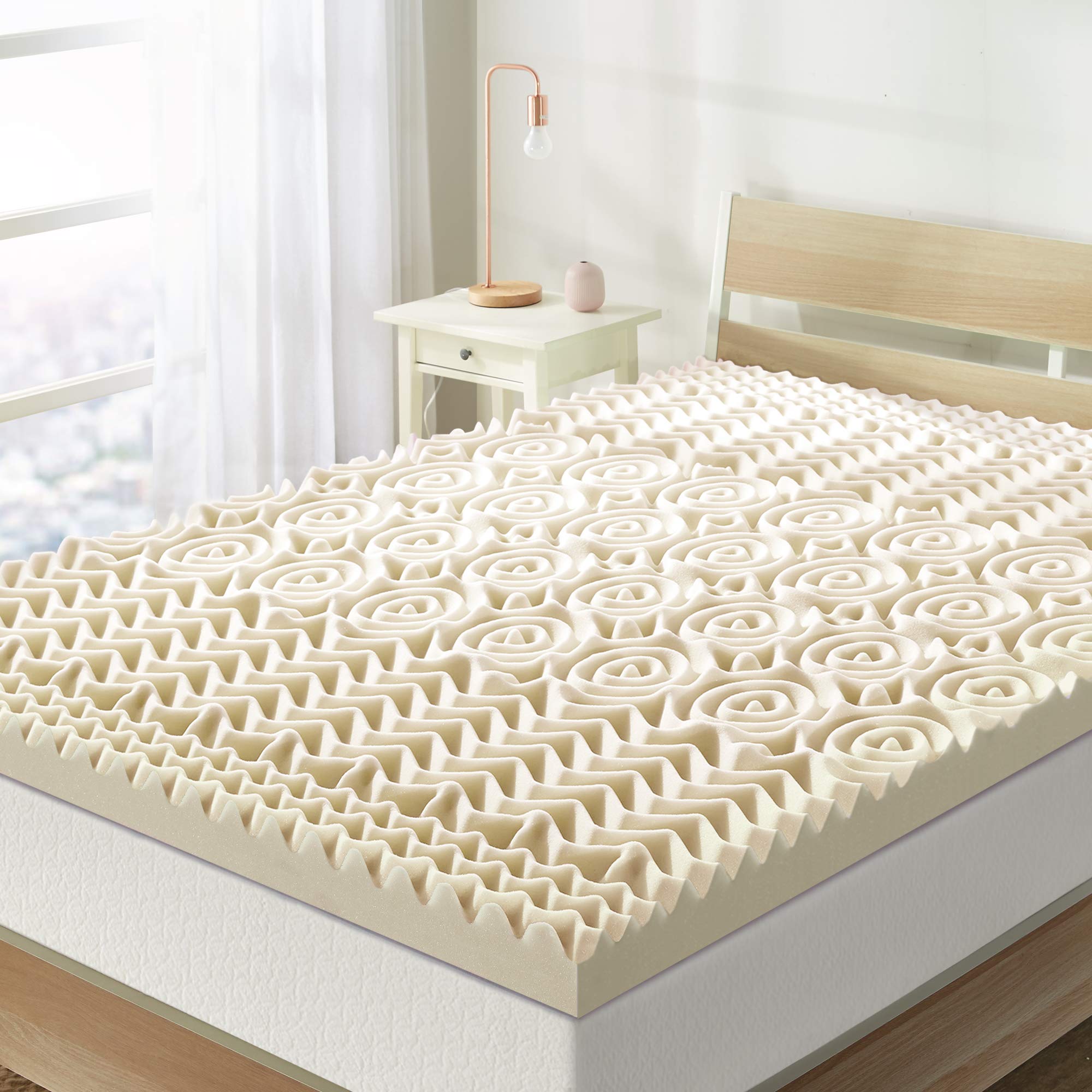 Best Price Mattress 3 Inch 5 Zone Memory Foam Mattress Topper with Cop | amzdealz