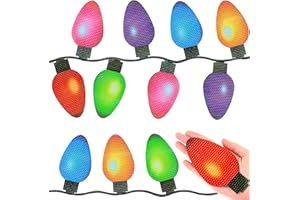 Outus Large Reflective Christmas Magnets Lights for Car Exterior Refrigerator Magnetic Lights Bulb Christmas Car Decoration Magnets for Home Garage Door or Metal Surface(2.68 x 5.04 Inch,22 Pcs)