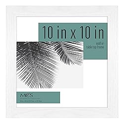 MCS Studio Gallery Frame, White Woodgrain, 10 x 10