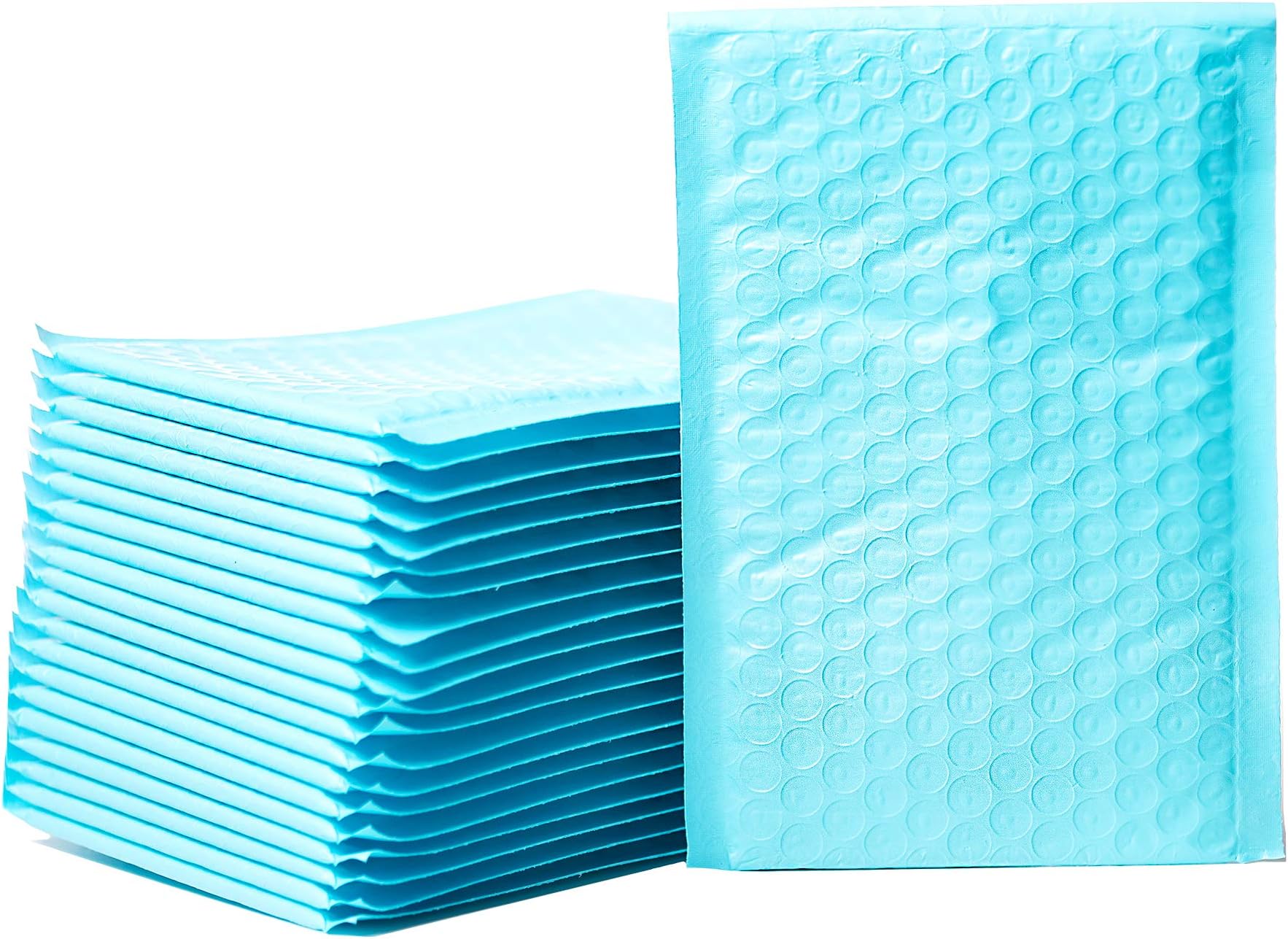 Empire Mailers #0 6 x 10-inch Pastel Blue Padded Envelopes, Self Seal Mailers, Bubble-Lined Shipping Envelopes, Mail-Approved Poly Bubble Mailers, Self-Sealed Mailing Packages, Pack of 25