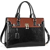 BOSTANTEN Briefcase for Women 15.6 inch Leather Laptop Bag Vintage Slim Lawyer Business Bag Stylish Work Purse