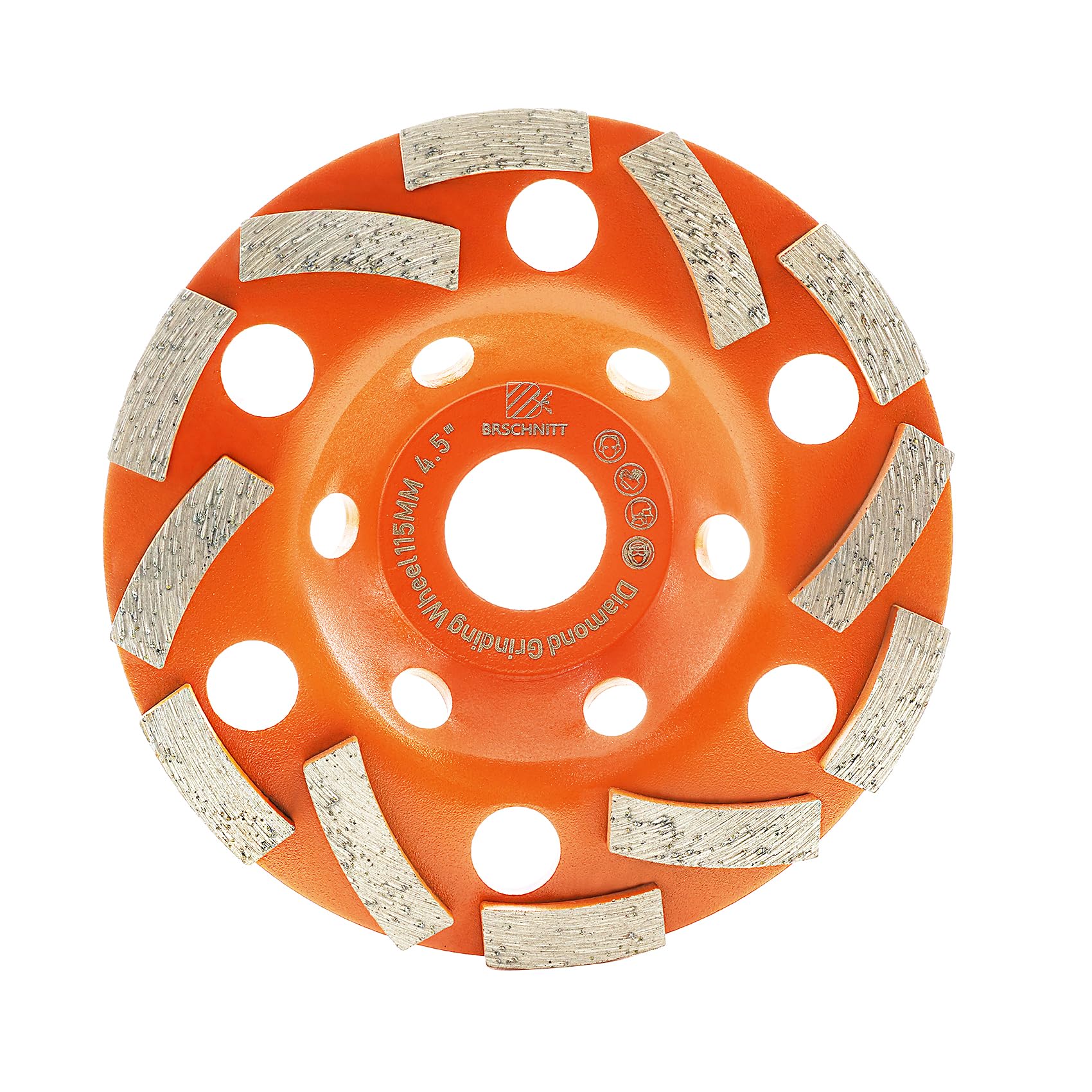 Diamond Grinding Wheels 115mm for Grinding/Polishing/Cleaning Surface Concrete,Granite,Marble,Masonry Brick,Cement,Stone Aobor 7/8"-5/8". — image 1