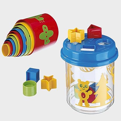 Gowi Toys 20 pc. Puzzle Box and Stacking Tower Combo