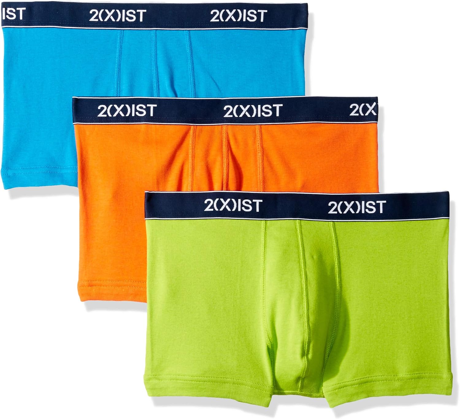 2(X)IST Men's Essential Cotton No Show Trunk 3-Pack: Clothing