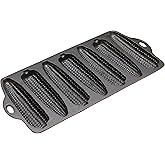 Old Mountain Pre Seasoned 7 Impression Cornbread Pan, 12 Inch x 5 1/2 Inch