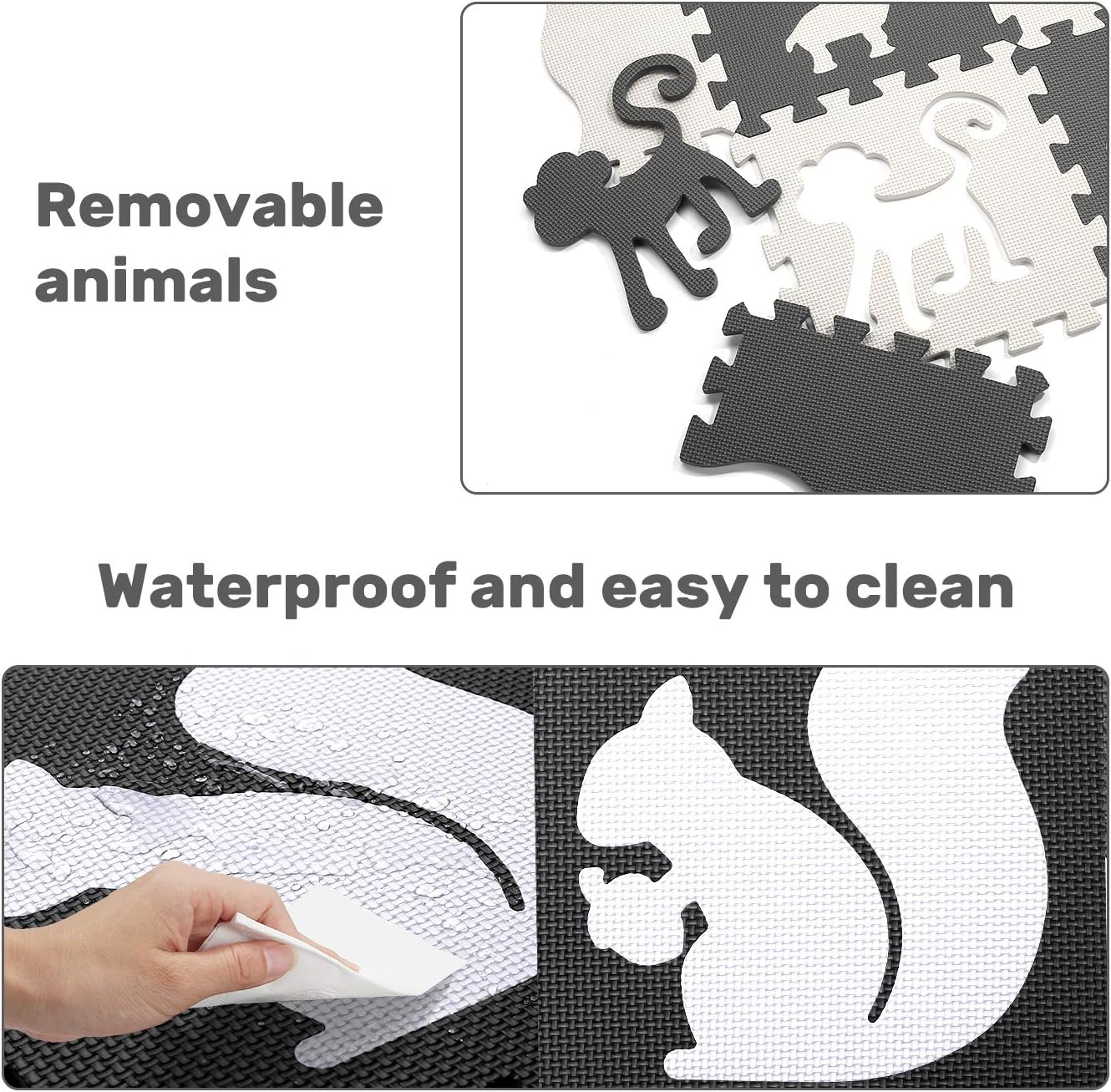 Baby Play Mat Floor Mat Foam Puzzle Playmat Interlocking Floor Tiles Crawling Mat for Kids, Toddlers and Infants: Toys & Games