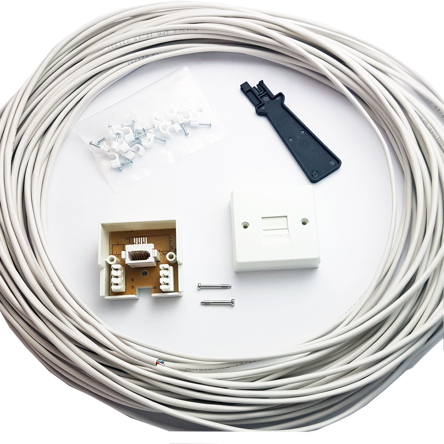 Loops 15M BT Telephone Master Socket/Box Line Extend Extension Cable