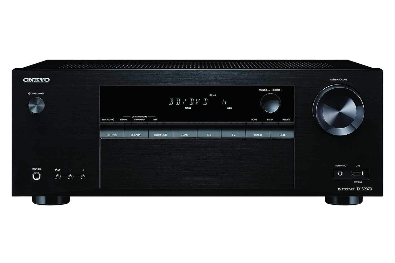 Onkyo TX-SR373 5.2 Channel A/V Receiver with Bluetooth