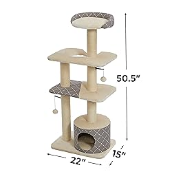 Cat Tree | "Tower" Cat Furniture, 5-Tier Cat Tree