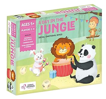 Chalk and Chuckles A day in the Jungle, Multi Color