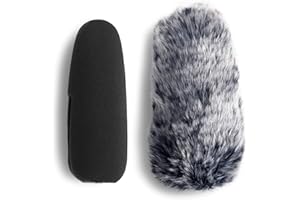 YOUSHARES Microphone DeadCat for Rode VideoMic Pro+ On-Camera Microphone. Bestshoot Windscreen Blocker Protection Cover Furry Microphone DeadCat for Rode VideoMic Pro+ On-Camera Microphone (2 Pack)