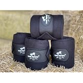 TGW RIDING Horse Polo Leg Wraps, Horse Leg Wraps, Horse Fleece Bandages,4-Pack