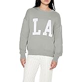 Forever 21 Womens La Graphic Drop-Sleeve Sweater