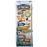 Paper House Productions Cardstock Sticker Sheet for Crafts, Scrapbooking &amp; Collecting - Lake Life